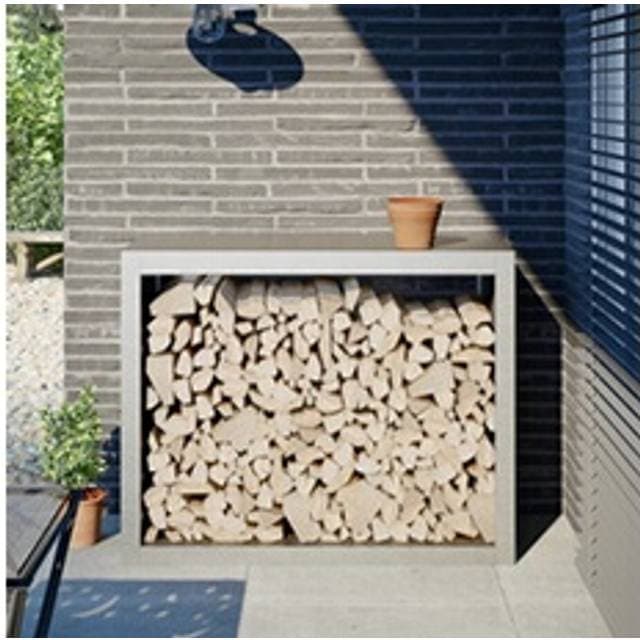 vidaXL Brændestativ 100 x 40 x 80 cm Rustfrit Stål