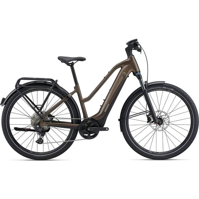 Giant Explore E+ Pro 1 STA Truffle 28" 800 Wh Trapez