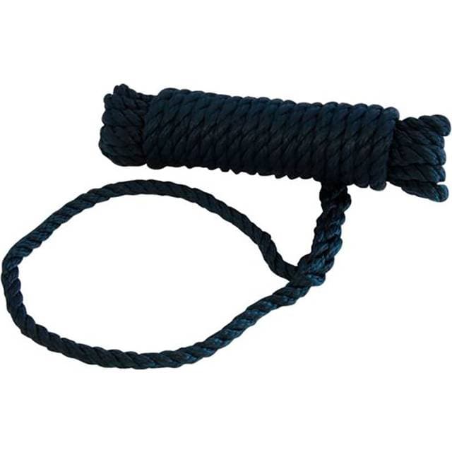 Talamex Landvast Polyester 3-Strengs Zwart 12mm 10m