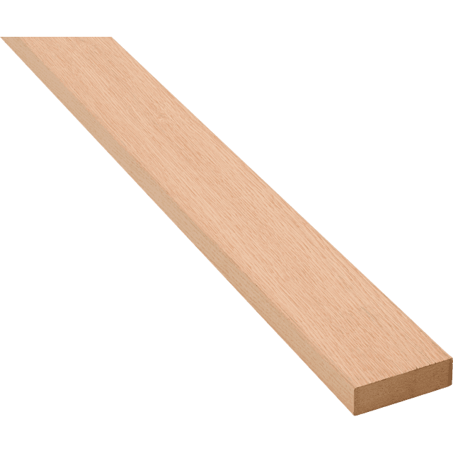 By Venø Afslutningsliste Eg Ubehandlet Til Akustikpanel 19x65x3000mm Brun MDF