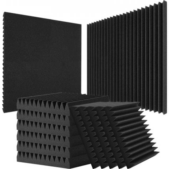 VEVOR Akustiske Skumpaneler 50 Pakke 12 x 12 x 2 Tommer