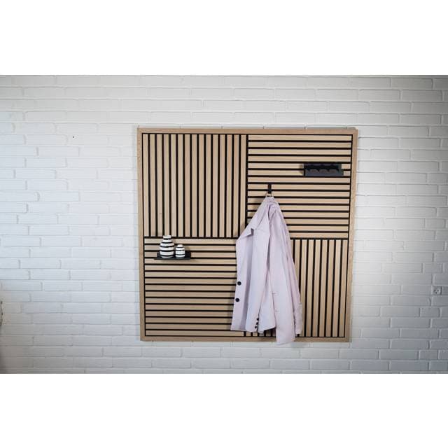 Nordic Valnød Akustik Ramme Med 4 Felter 120x120