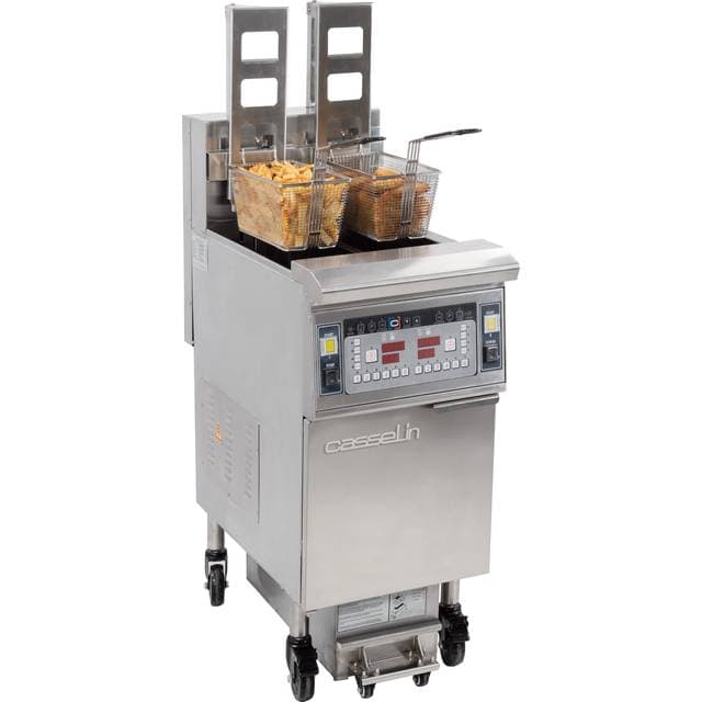 Casselin Elfrituregryde Med Automatisk Løft Og Filtrering 2 x 12 Liter 17kW
