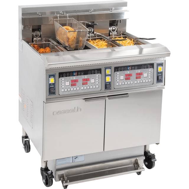 Casselin Elfrituregryde Med Filtrering 4 x 12 Liter 17+17kW