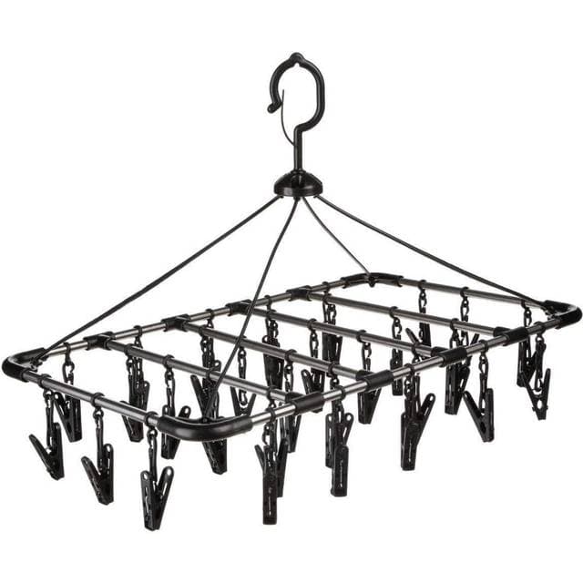 Northix Hängetrockner Mit 32 Wäscheklammern - Schwarz