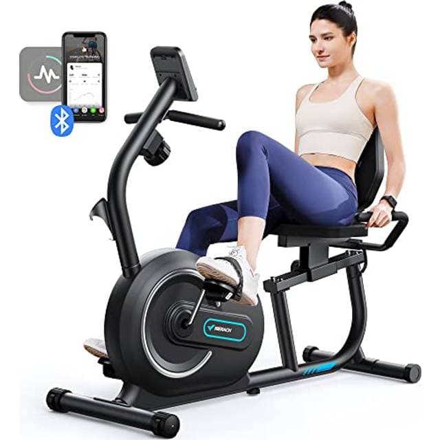 Merach Liegeergometer für Zuhause mit 8 Widerstandsstufen