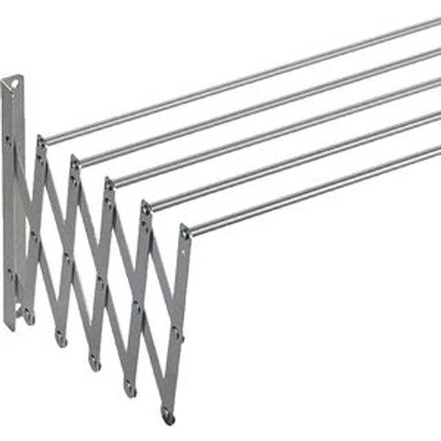 sauvic Extendable Aluminium Clothesline - Silber