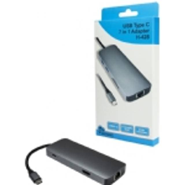 Inter-Tech Dockingstation USB-C Argus 7in1