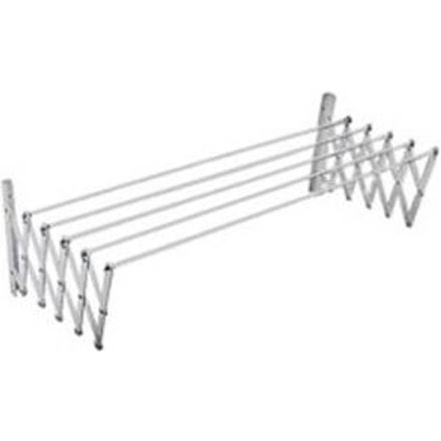 sauvic Extendable Aluminium Clothesline Silber