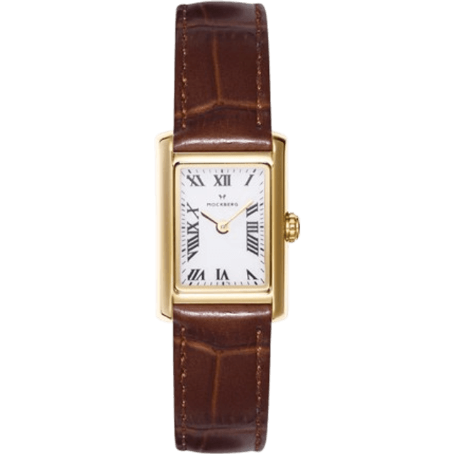Mockberg Timeless Brown Leather Gold MB0247