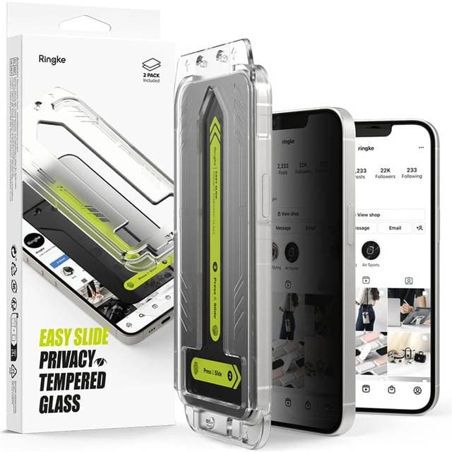 Ringke Easy Slide Privacy Glass 2-Pack iPhone 13 Pro