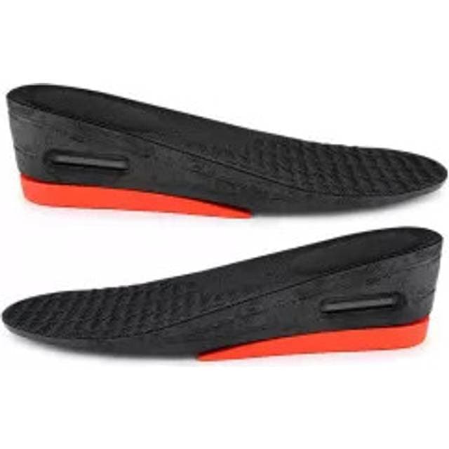 INF Height Increasing Insoles Black Mesh Red Base