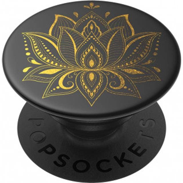 Popsockets PopGrip Telefonholder Golden Prana Black