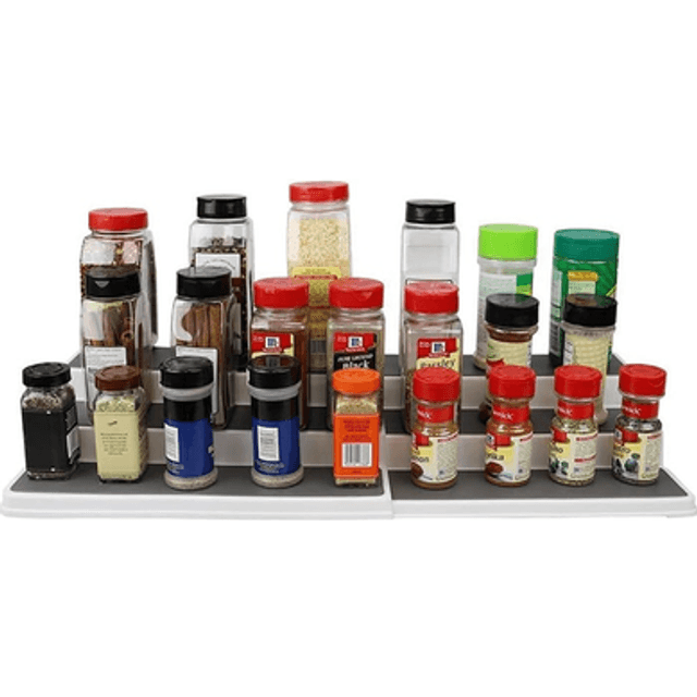 Bed Bath & Beyond 3-Tiered Plastic Expandable Spice Rack