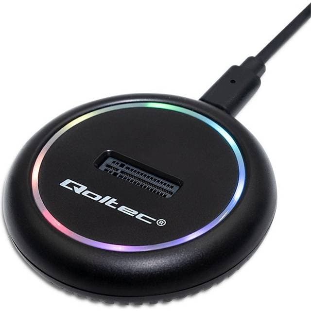 Qoltec 52275 SSD Docking Station M.2 SATA/NVMe USB-C 2TB