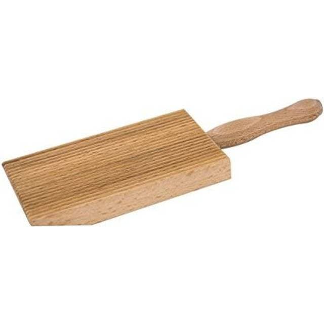 Tredoni Professional Gnocchi Wood Paddle Slanted Ridge Board Pasta Maker 6 x 12 cm