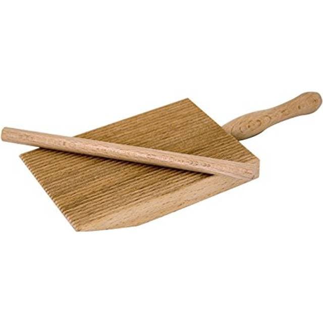 Tredoni Professional Gnocchi Garganelli Wood Paddle Slanted Ridge Board 9 x 12.5 cm