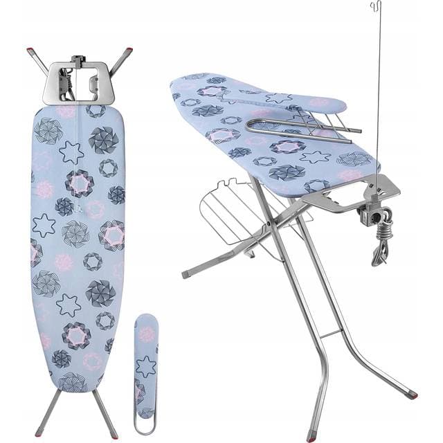 Kadax Bügelbrett Mit Eingebautem Verlängerungskabel - Blau