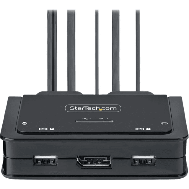 StarTech 2-Port USB-C Cable 4K 60Hz DisplayPort Output Compact