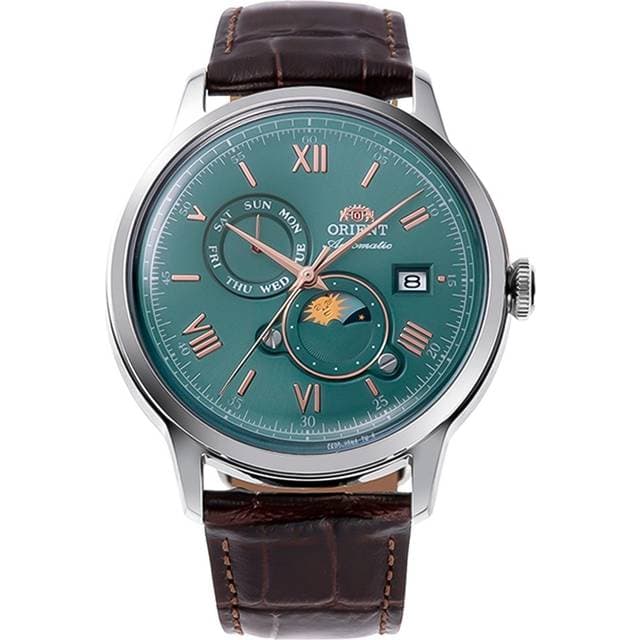 Orient Bambino Sun And Moon RA-AK0805E 41 mm Analog Mineralglas