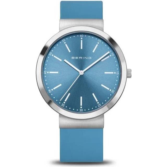 Bering Classic Unisexur Stål Silikoneremme 41mm 3 Bar