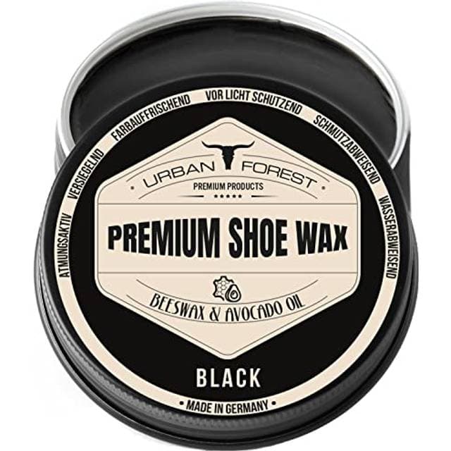 Urban Forest Schuhcreme Schuhwachs Schwarz mit Bienenwachs und Avocado-Öl 150ml