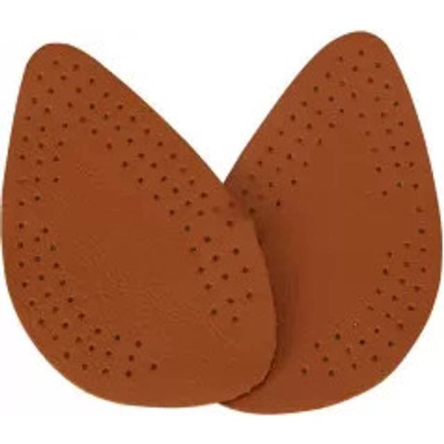 INF Einlegesohlen Aus Leder Für High Heels Vorfußpolster Dunkelbraun