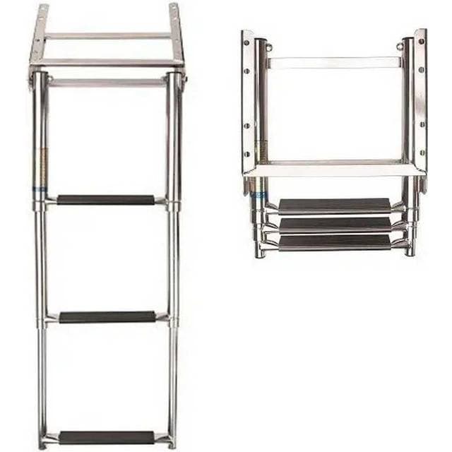 Vetus Inox 3 Steps Synthetic Grip Swim Ladder Silber 875 mm