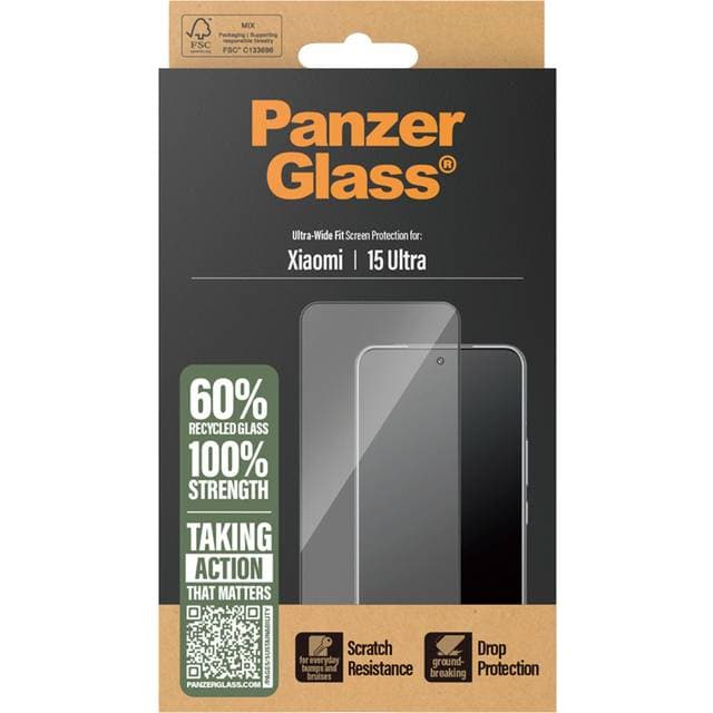 PanzerGlass Skærmbeskyttelse mit Sort Ramme Xiaomi 15 Ultra