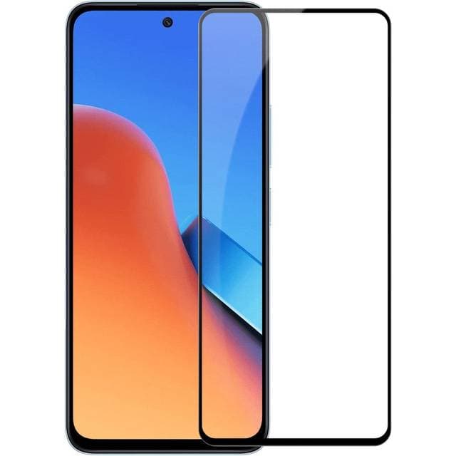 INCOVER Xiaomi Redmi 12 Glas Skærmbeskyttelse Case Friendly Gennemsigtig Sort Kant