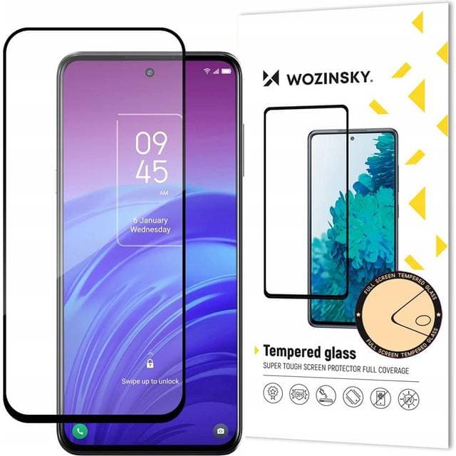 Wozinsky Superstærk Full Glue Fuldskærmshærdet Glas Med Case Friendly TCL 20L-Ramme