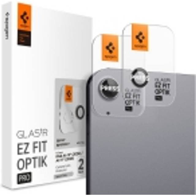 Spigen GLAS.tR EZ Fit Optik Pro Kameralinsskydd 9H Härdat Glas 2 Styck
