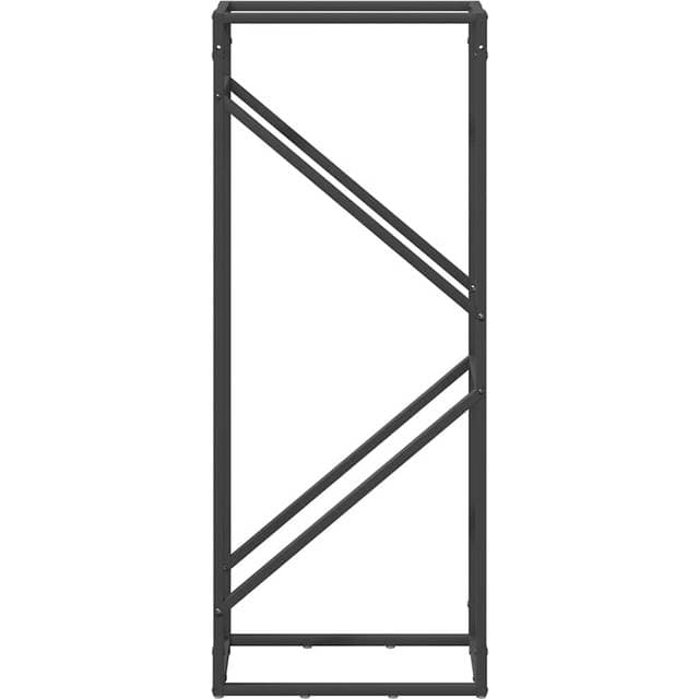 vidaXL Brændestativ 40 x 25 x 100 cm Koldvalset Stål Sort