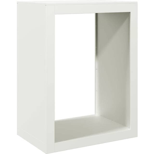 vidaXL Brændestativ Stål Hvid 60 x 40 x 80 cm