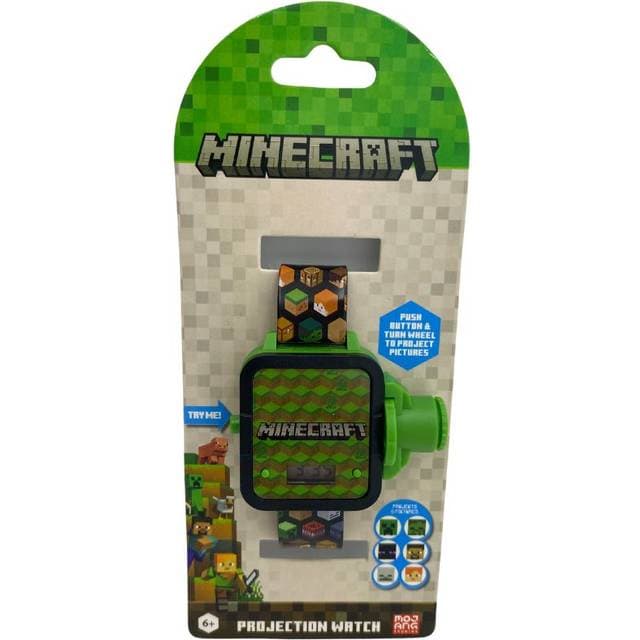 Minecraft LCD Digitalt Armbåndsur Med Projektor Med 6 Motiver
