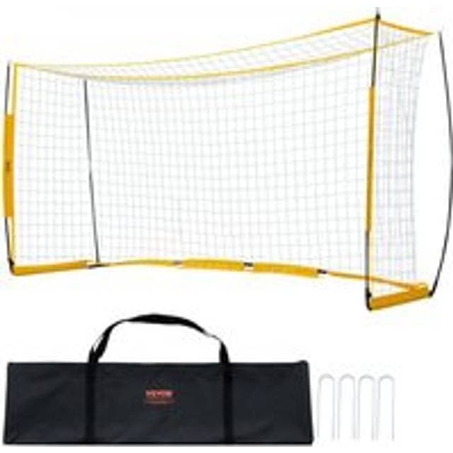 VEVOR 12x6 Fod Bærbart Fodboldmål Børnefodboldnet