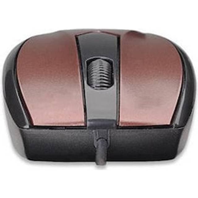 Manhattan MO1 Ambidextrous Optisk USB Type-A 1000 dpi Bordeaux