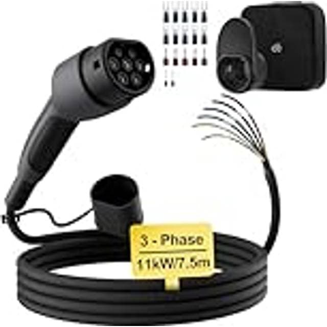 dé Typ 2 Ladekabel 11kW 3-Phasen 7.5m 16A