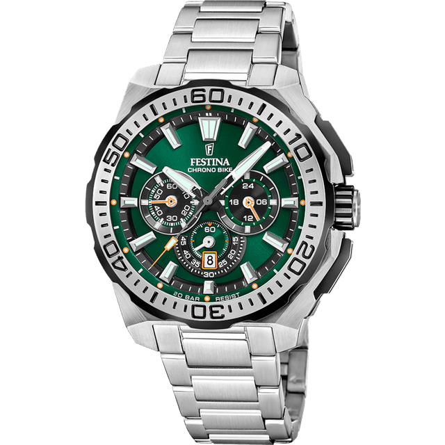 Festina Chrono Bike F20724/3 46 mm Analog Quartz Safirglas