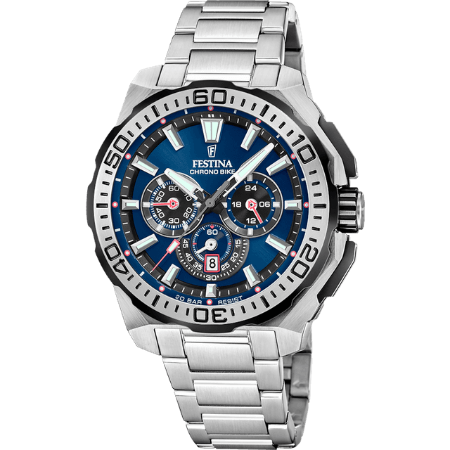 Festina Chrono Bike F20724/2 46 mm Analog Quartz Safirglas