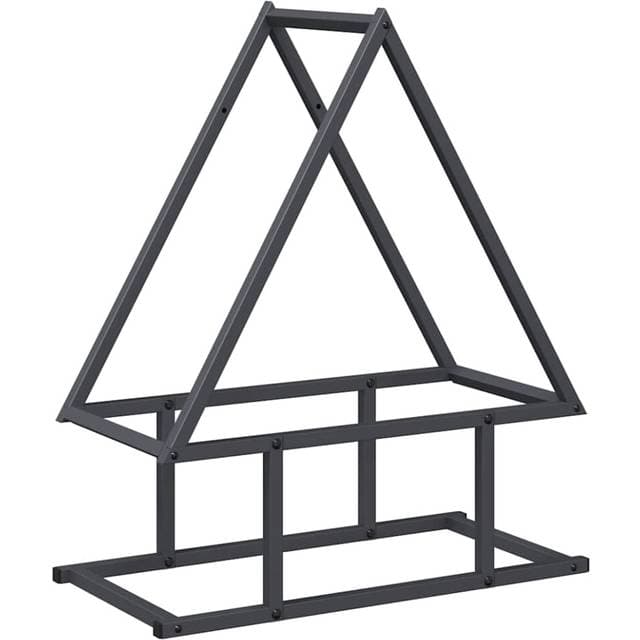 vidaXL Brændestativ 50 x 25 x 60 cm Koldvalset Stål Antracitgrå