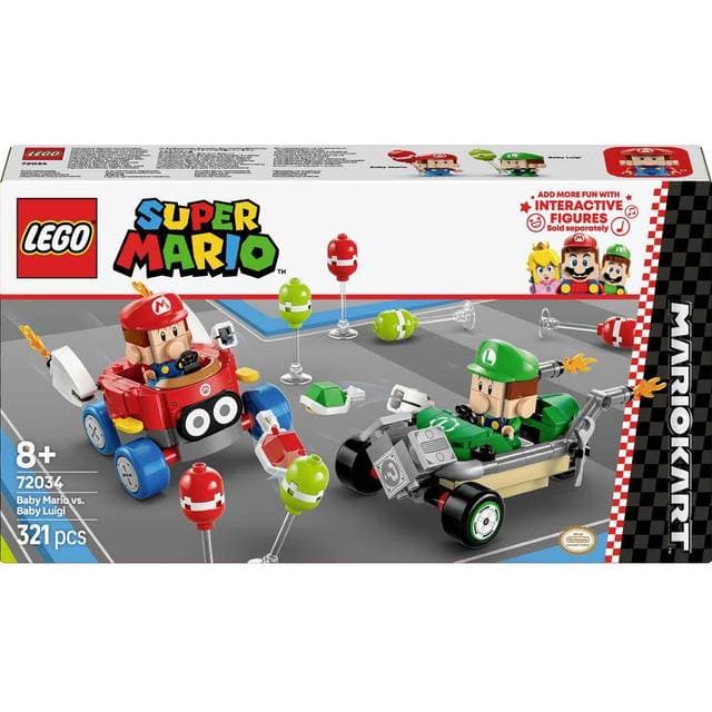 LEGO Super Mario Kart Baby Mario vs Baby Luigi 72034