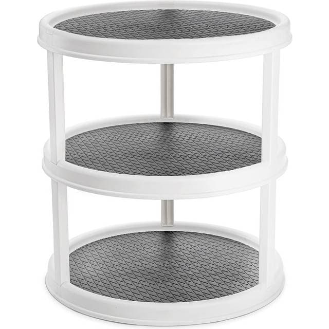 Yesland 3 Tier Lazy Susan Turntable 12 Round Tiered Rotating Kitchen Spice Organizer