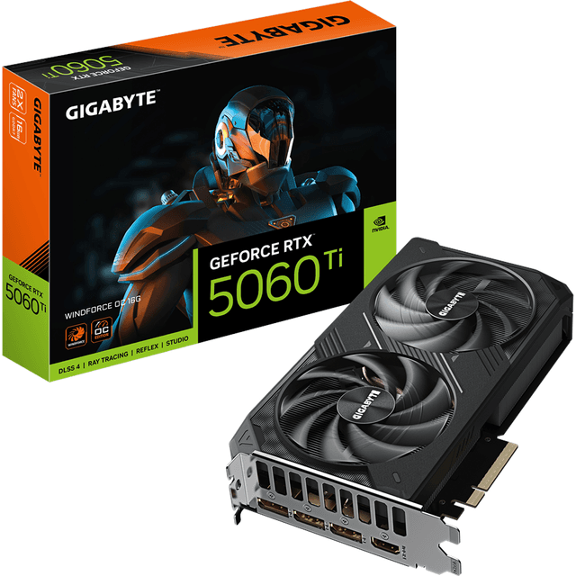 Gigabyte GeForce RTX 5060 Ti Windforce OC HDMI 3xDP 16GB