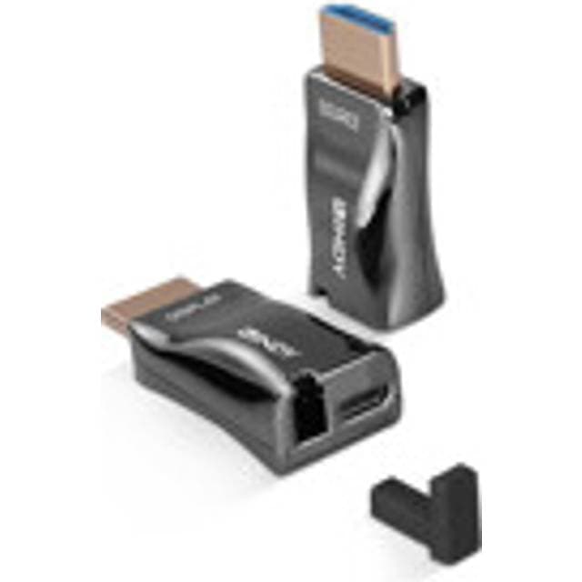 Lindy Fibre Optic HDMI Dongle Forlængersæt 4K60 300 m