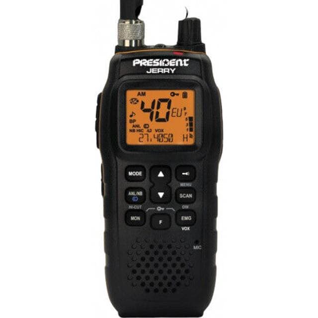 President Præsident Jerry Sort Håndholdt CB Radio