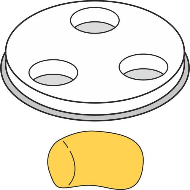 Hendi Gnocchi Pastamaskine Tykke Hele Rør 1 Hul 13 mm MPF2.5 4