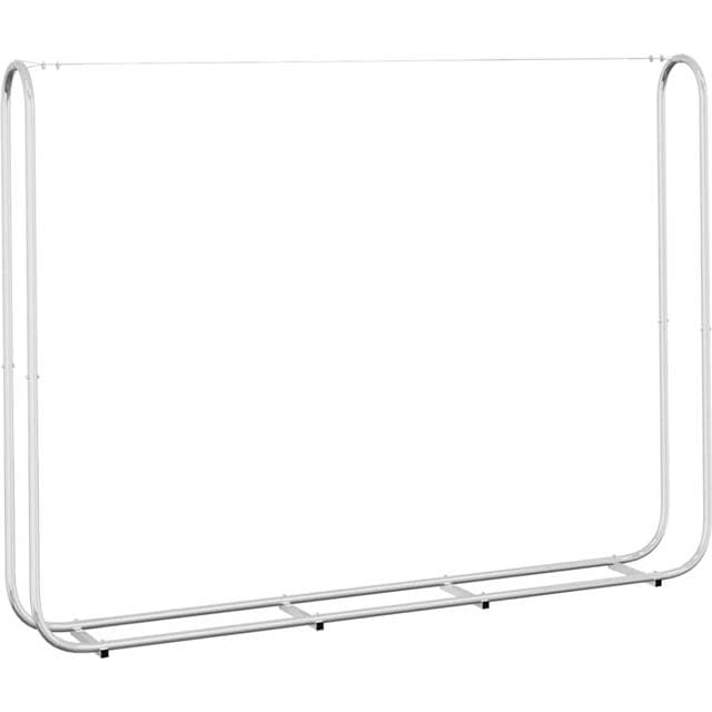 vidaXL Brændestativ 200 x 25 x 150 cm Galvaniseret Stål