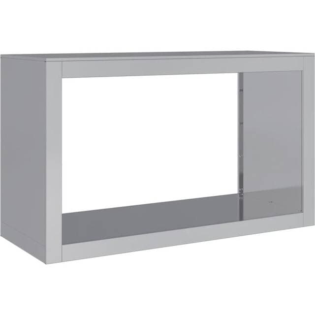 vidaXL Brændestativ 100 x 40 x 60 cm Galvaniseret Stål