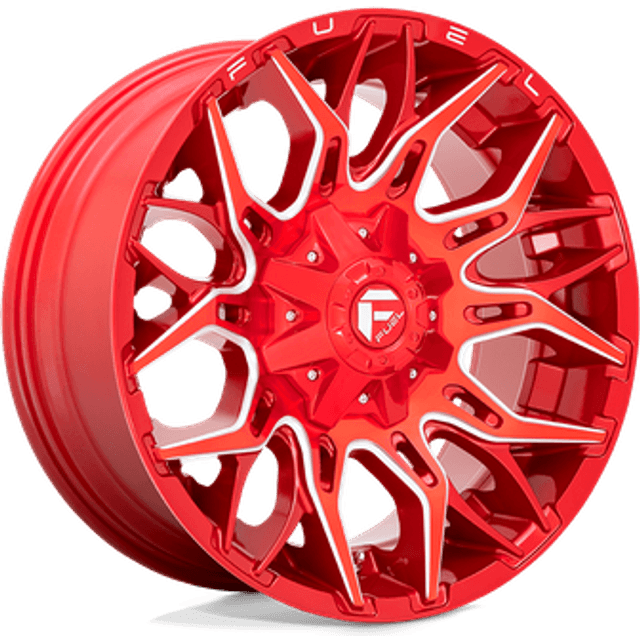 Fuel D771 Twitch Candy Red Milled 20x10 8x165.1